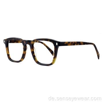 Benutzerdefinierte Logo Mode optische Brille Acetat Brillenrahmen